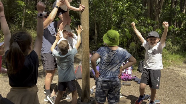 Children playing a game